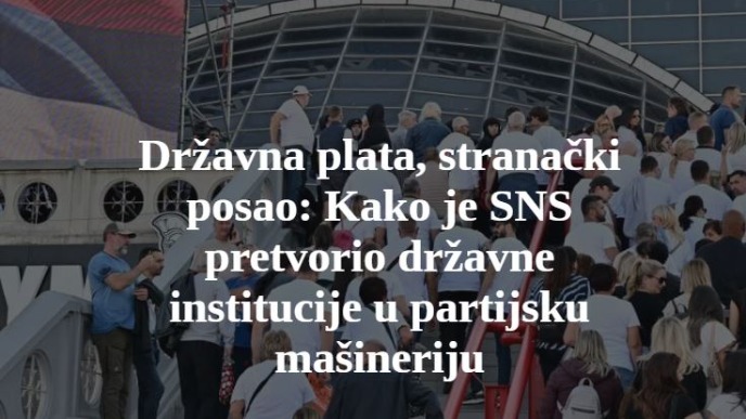 Radna mesta za lojaliste SNS-a